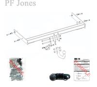 Oris Towbar for Seat Alhambra MPV 2010-2020 - Fixed Swan Neck Tow Bar