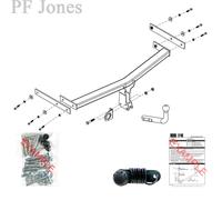 Oris Towbar for Seat Leon Hatchback 2005-2013 - Fixed Swan Neck Tow Bar