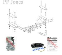 Oris Towbar for Vauxhall Astra G Estate 1998-2004 - Fixed Swan Neck Tow Bar