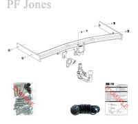 Oris Towbar for Volkswagen Passat Estate / Est 2010-2015 - Detachable Tow Bar