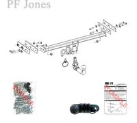 Oris Towbar for Volvo XC60 SUV 2008-2017 - Detachable Tow Bar