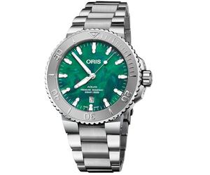 Oris x Bresnet Aquis Men's Watch, Automatic Winding, 01, 733, 7730, 4137-07, 8, 24, 05PEB, Bracelet Type