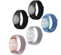 Orisell 3/4/5 Packs Princess Cruise Medallion Holder,Compatible For Princess Cruise Medallion,Breathable Hook&Loop Nylon Sport Style (Black-Black+Grey+Blue+Pink)