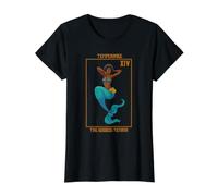 Orisha Yemaya Yemoja 7 African Powers Tarot African Mermaid Value Graphic T-Shirt, Women, Black, M