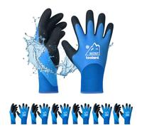 OriStout Waterproof Winter Work Gloves for Men and Women, 6 Pairs, Blue, S