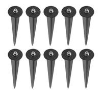 Orivin 10 Pcs Ground Light Spikes Stakes, Socket Pole Projection Lamp Ground Socket Bracket, Outdoor Fixed Pointed Stakes