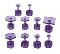 Orivin 10-Piece Purple Adhesive Adapter Set for Paintless Dent Repair (PDR) - Specialized for Hail Damage & Pointed Dents