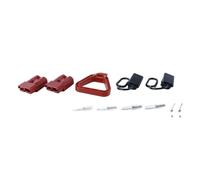 Orivin 175Amp Anderson Battery Connector Kit 600V Quick Connect Jumper Cables with Handle & Cover for Camper Car Recovery Winch Trailer (Red)