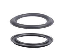 Orivin 2 Pcs 6.5 Inch 156mm Speaker Foam Surround Repair Kit Perforated Rubber Edge Rings Replacement Parts for DIY Speaker Repair