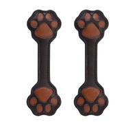 Orivin 2 Pcs Personalized Leather Bookmark Cat Paw Shape Vintage Bookmarks Cute Handmade Customized Bookmark Retro Charm Book Mark Clip