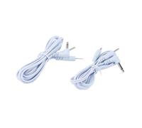 Orivin 2Pcs One To Two Pin Electrode Wire Long 120cm, DC 3.5mm Elbow 2.0mm Pin Connection