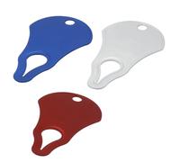 Orivin 3 Pcs Aluminum Alloy Tick Remover Tools for Pets Lightweight Compact 6.4cmX3.8cmX0.1cm 5g Red Blue Silver