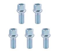 Orivin 5 PCS Alloy Wheel Bolts M14 X 1.5, 27mm Thread,17mm Hex Replacement Bolt Kit for Audi A1 A2 A3 A4 A4L A5 A6 A6L A7