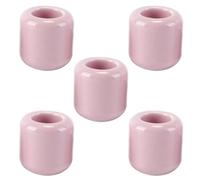 Orivin 5Pcs Pink Mini Ceramic Glockenspiel Candle Holders for Rituals Spells Wicca Accessories Altar Decor Travel Friendly Small Candle Holders for Home
