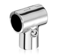 Orivin 90 Degree Right Angle Detachable T Shaped Tee Pipe 25mm Diameter Connecting Fitting Stainless Steel Hardware for Marine Applications 60X50MM