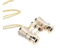 Orivin Binoculars Opera Glasses Full Metal Handheld with Chain Champagne Color 3x Magnification 25mm Objective Lens Optical Glass Lenses