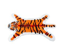 Orivin Funny Tiger Bath Mat Living Room Decoration Slip Absorbent Animal Shape Dirt Resistant and Easy To Maintain