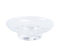 Orivin Glass Soap Dish Replacement Soap Dish Thick Clear Glass Universal Fit for Bathroom, Shower and Sink