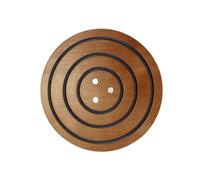 Orivin Magnetic Acacia Trivet with Non-Slip Silicone Rings, Heat-Resistant for Enameled Cast Iron Pans
