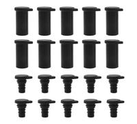 Orivin PV Dust Caps, 10 Pairs Silicone Dustproof Waterproof Cap Solar Panel Connection Caps for Solar Inverter PV (Black)