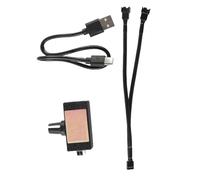 Orivin Standard PWM Speed Controller 4.5x2.2x1.8cm PLA and FDM Shell 5V USB Type C Input with 27cm 1 to 2 Splitter 30cm USB C Cable for Motor Control