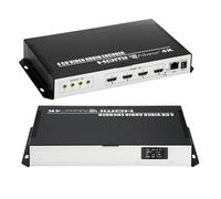 ORIVISION 4 Channel 4K H.265 264 MJPEG HDMI Video Encoder with Screen, Max 16 Outputs, Additional Audio HTTP RTSP RTMP RTMPS SRT UDP RTP Video Encoder for Live Facebook YouTube Twitch