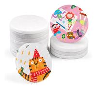 Orixo Pack of 12 Flat Stones for Painting, Round Pebbles for Painting, Rock Painting Stones for Arts and Crafts, Flat Painting Stones, Flat Stones, for Colourful Painting & Decoration, 5 cm Diameter