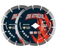 ORIXTREME 8Inch Diamond Saw Blade 2pcs, General Purpose Segmented Blade | Dry/Wet Cutting Concrete, Masonry, Brick, Block,Stone 7/8"-5/8" Arbor