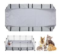 Orizizhic Guinea Pig Cage Liner Gray 47.64"x24" Fits C&C Grids Cage,Waterproof Washable Tarp Bottom Small Animal Pee Pad, Anti-Leak Bedding Mat for Guinea Pig Rabbit Hamster Ferret Hedgehog