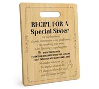 ORIZMA Big Sister Gifts Sister Birthday Gifts Bamboo Cutting Board