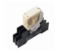 ORJ1SL ORJ2SL 1Set or 2 Set Intermediate relay small electromagnetic power relay 12A With light(DC12V,ORJ1SL with base)
