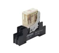 ORJ2SL 2 Set Intermediate POWER Relay Small Electromagnetic Relay With Light LED With Built-in Diode(DC12V,ORJ2SL with base)