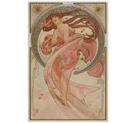 Orjdjz Wxkbl Alphonse Mucha Poster Abstract Wall Art《The Dancer》Canvas Painting Alphonse Mucha Prints Retro Picture for Home Room Decor 30x40cm Frameless