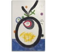 Orjdjz Wxkbl Bird by Joan Miro Poster Abstract Wall Art Joan Miro Prints Aesthetic Canvas Picture Surrealism Painting for Home Wall Decor 40x50cm Frameless