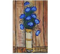 Orjdjz Wxkbl Bouquet Blue by Bernard Buffet Poster and Prints Vintage Wall Art Picture Bernard Buffet Canvas Painting for Office Decor 40x60cmx1 Frameless