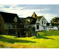 Orjdjz Wxkbl Cape Cod Afternoon by Edward Hopper Poster and Prints Retro Wal Art Edward Hopper Painting Canvas Abstract for Home Picture Decor 30x40cm Frameless