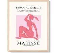 Orjdjz Wxkbl Classic Henri Matisse Canvas Prints Pink Girl Woman Poster Abstract Wall Art Henri Matisse Painting for Bathroom Wall Decor 16x20inx1 Unframed