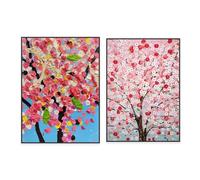 Orjdjz Wxkbl Damien Hirst Pop Poster Damien Hirst Cherry Blossom Canvas Wall Art Damien Hirst Prints and Painting for Home Decor Picture 40x55cmx2 No Frame