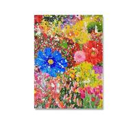 Orjdjz Wxkbl Damien Hirst Poster《Colorful Flowers》Prints Modern Wall Art Damien Hirst Canvas Painting Pop Pastel Picture for Home Room Decor 40x60cm Unframed