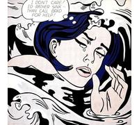 Orjdjz Wxkbl Drowning Girl by Roy Lichtenstein Canvas Poster Pop Wall Art Modern Painting Roy Lichtenstei Prints and Picture for Office Decor 40x40cm Frameless