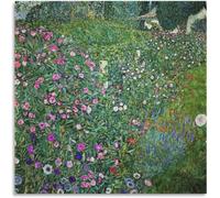 Orjdjz Wxkbl Famous Gustav Klimt Poster《Garden Landscape》Wall Art Gustav Klimt Canvas Prints Gustav Klimt Painting Retro Picture for Home Decor 50x50cm Frameless