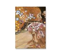 Orjdjz Wxkbl Gustav Klimt Poster Portrait of two women Canvas Painting Aesthetic Prints Gustav Klimt Wall Art for Living Room Picture Decor 40x50cm Frameless
