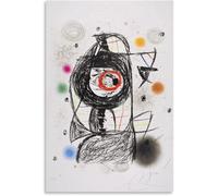 Orjdjz Wxkbl Joan Miro Poster Surrealism 《The Jealous One》Wall Art Abstract Joan Miro Prints Aesthetic Canvas Painting for Home Decor Picture 40x55cm Frameless