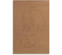 Orjdjz Wxkbl Lucio Fontana Poster《Spatial Concept 6》Canvas Painting Abstract Wall Art Lucio Fontana Prints Modern Picture for Living Room Decor 40x50cm Frameless