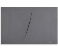 Orjdjz Wxkbl Lucio Fontana Poster《Spatial Concept》Canvas Painting Abstract Wall Art Lucio Fontana Prints Modern Picture for Living Room Decor 40x50cm Frameless