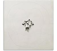 Orjdjz Wxkbl Lucio Fontana Poster《White scratches》Canvas Painting Abstract Wall Art Lucio Fontana Prints Modern Picture for Living Room Decor 50x50cm Frameless