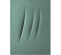 Orjdjz Wxkbl Lucio Fontana Posters Green Scratches Shadow Canvas Prints Modern Wall Art Lucio Fontana Painting for Bathroom Wall Decor Picture 40x50cm Unframed