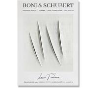 Orjdjz Wxkbl Lucio Fontana Posters White Scratches Shadow Canvas Prints Modern Wall Art Lucio Fontana Painting for Bathroom Wall Decor Picture 40x50cm Unframed