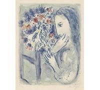 Orjdjz Wxkbl Marc Chagall Poster《Female public relations staff》Abstract Wall Art Marc Chagall Prints Surrealism Painting Canvas for Home Decor 40x55cm Frameless