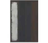 Orjdjz Wxkbl Mark Rothko Poster《White over Darks》Canvas Painting Abstract Wall Art Mark Rothko Prints for Home Office Home Picture Decor 16x24inx1 Frameless